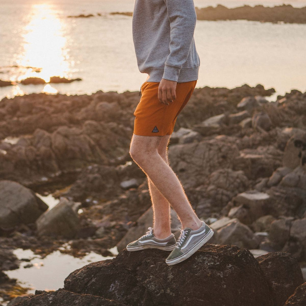 Passenger Ventura Recycled Swim Shorts Sunset Orange