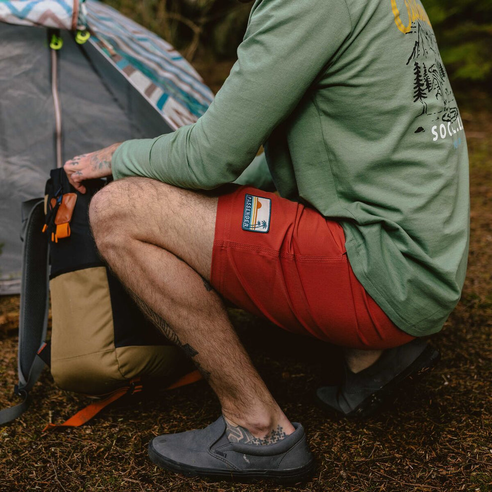 Passenger Ponoma Recycled All Purpose Swim Short Hot Sauce