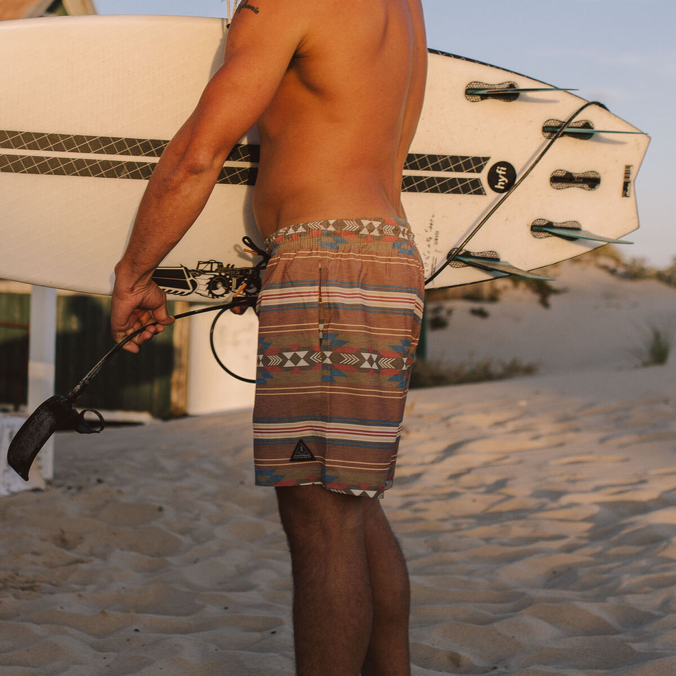 Passenger Ponoma Organic All Purpose Swim Short Glazed Ginger Pattern