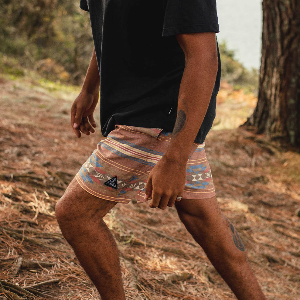Passenger Ponoma Organic All Purpose Swim Short Glazed Ginger Pattern