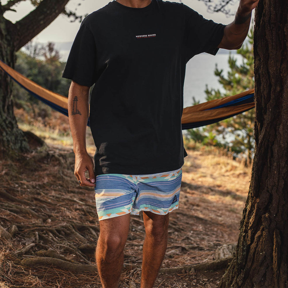 Passenger Ponoma Organic All Purpose Swim Short Soft Cobalt Pattern