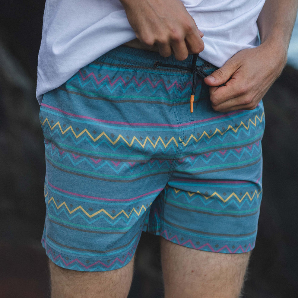 Passenger Ponoma All Purpose Swim Short Multi Blue