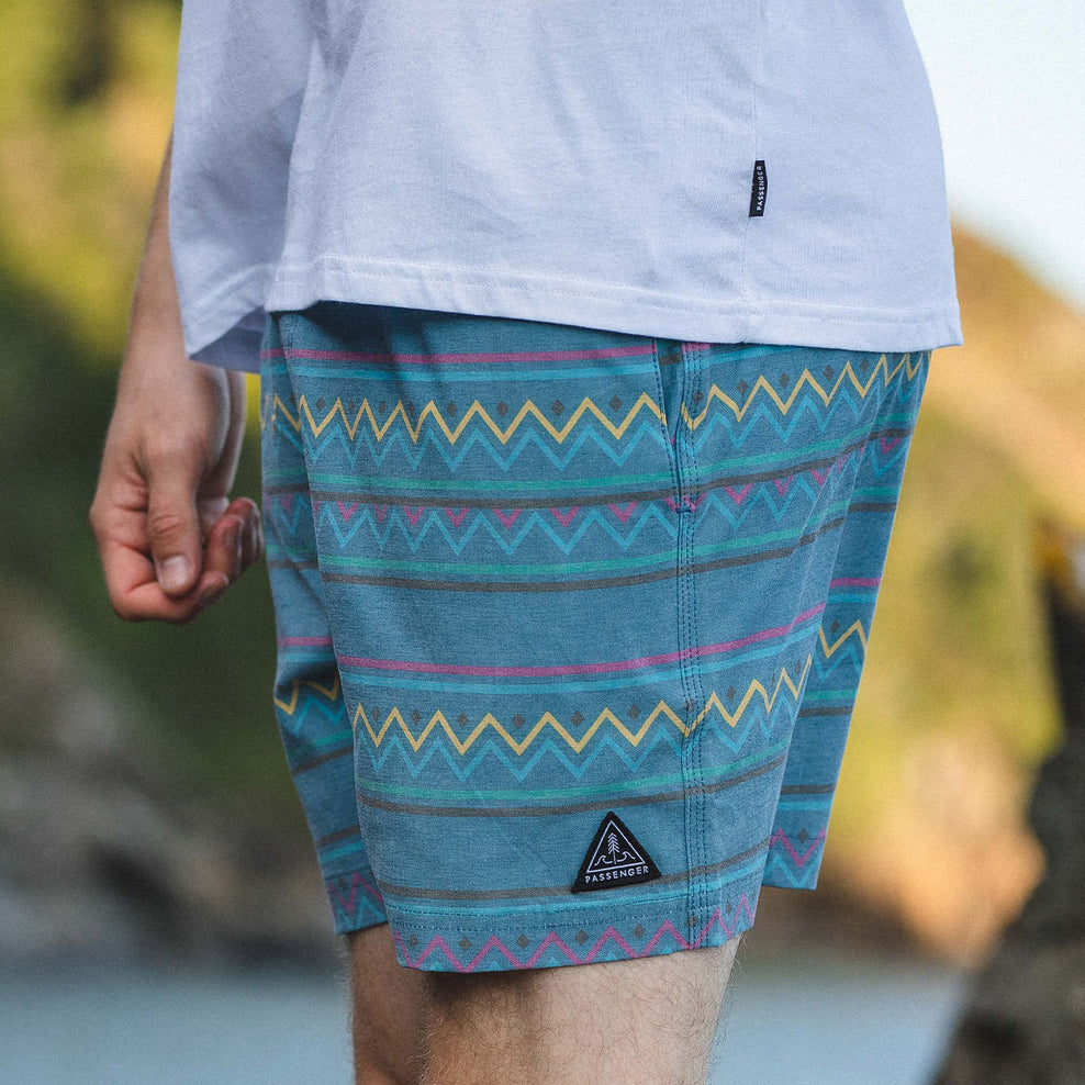 Passenger Ponoma All Purpose Swim Short Multi Blue
