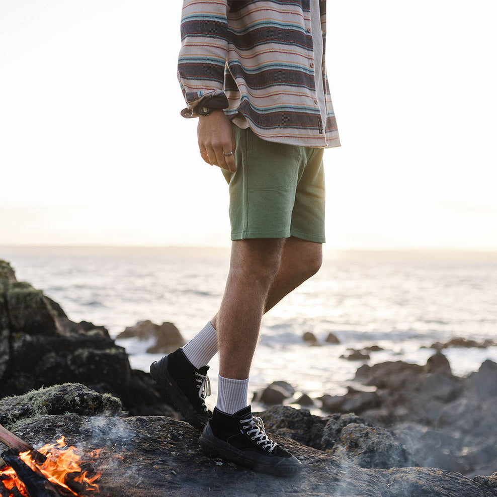 Passenger Sacramento Hemp Jog Short Dark Ivy