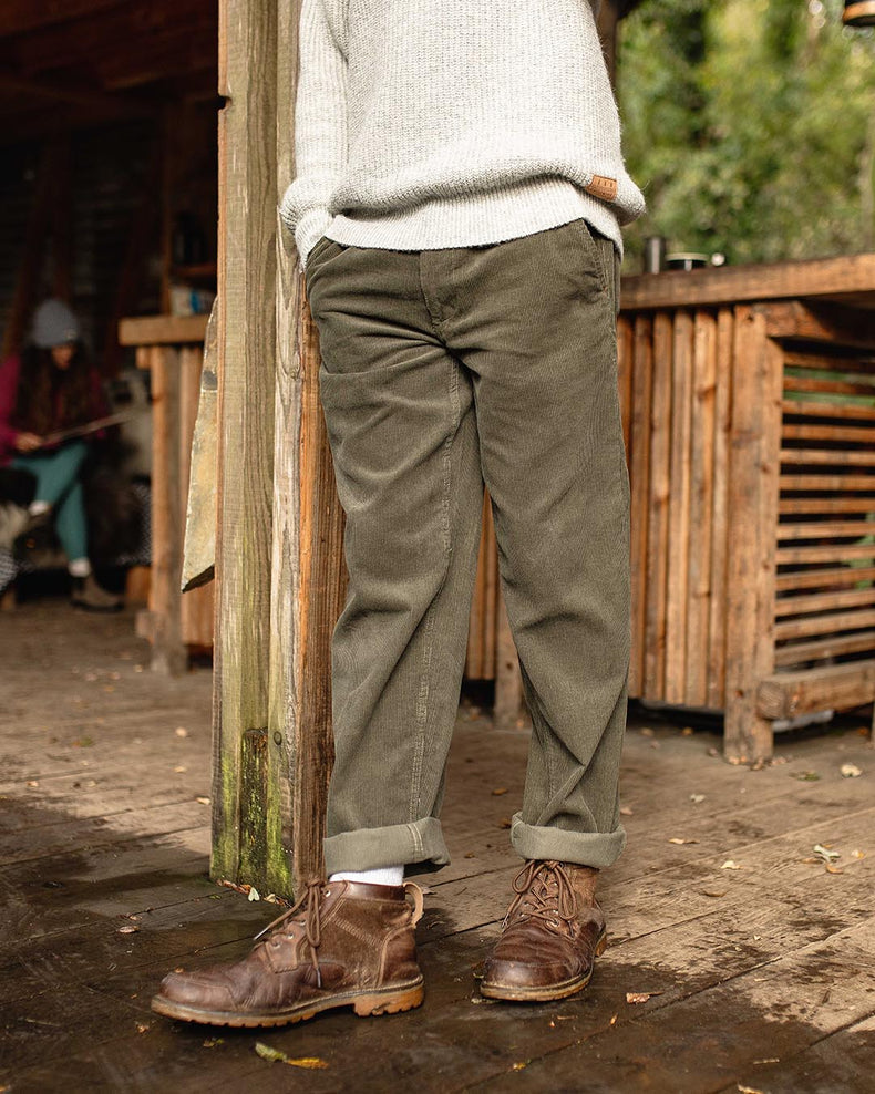 Passenger Adventurer Cord Trouser Dusty Olive