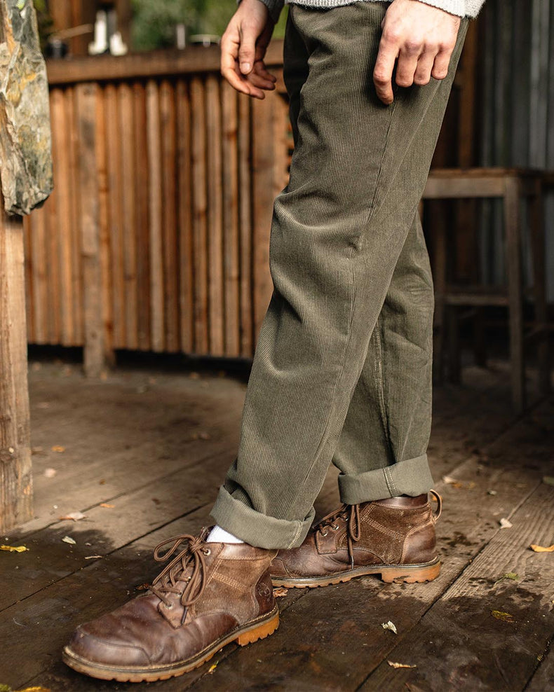 Passenger Adventurer Cord Trouser Dusty Olive