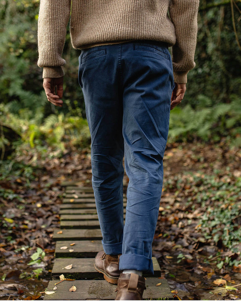 Passenger 365 Organic Cotton Trouser Dark Denim