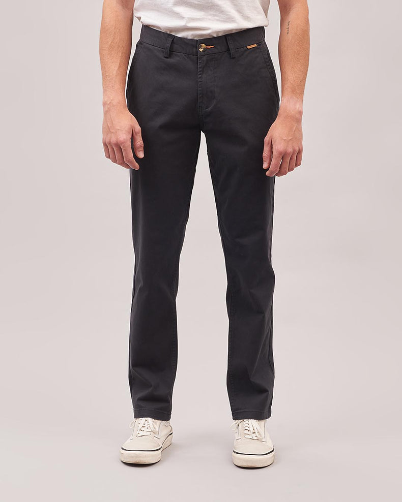 Passenger 365 Organic Cotton Trouser Faded Black