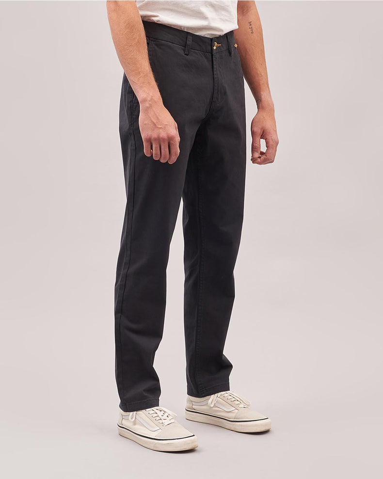 Passenger 365 Organic Cotton Trouser Faded Black