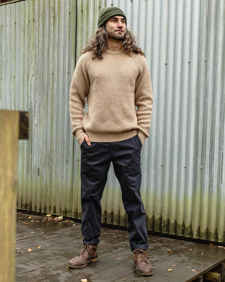 Passenger 365 Organic Cotton Trouser Faded Black