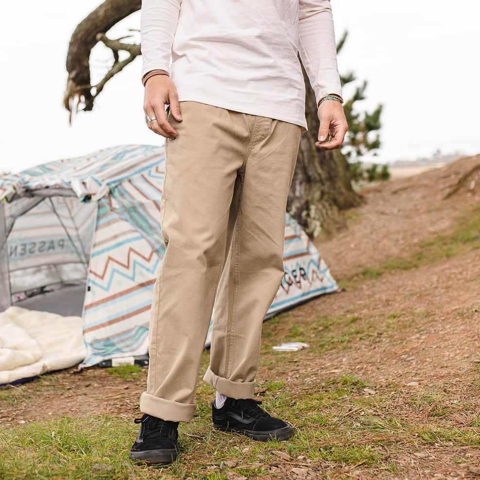Passenger All Adventure Organic Cotton Trouser Chinchilla Brown