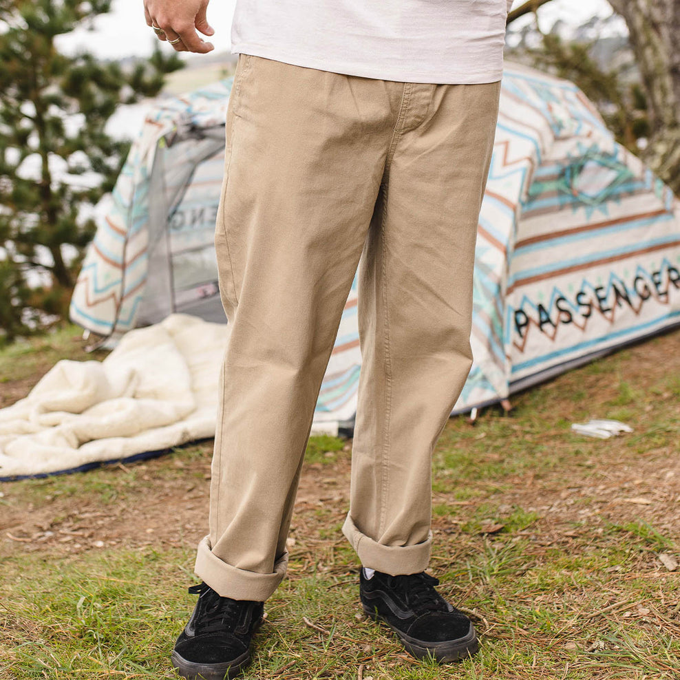 Passenger All Adventure Organic Cotton Trouser Chinchilla Brown