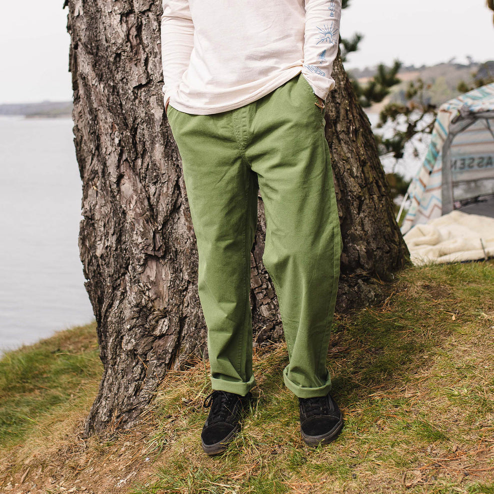 Passenger All Adventure Organic Cotton Trouser Vineyard Green