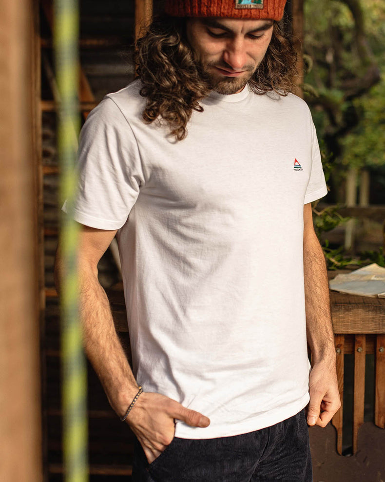 Passenger Classic Logo Recycled Cotton T-Shirt White