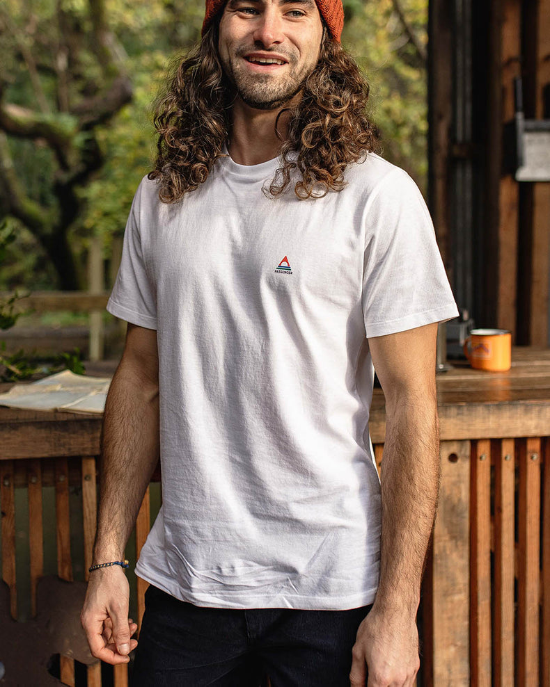 Passenger Classic Logo Recycled Cotton T-Shirt White