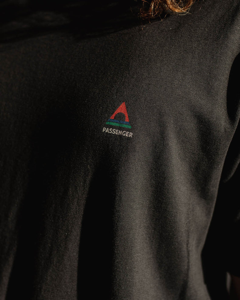 Passenger Classic Logo Recycled Cotton T-Shirt Black