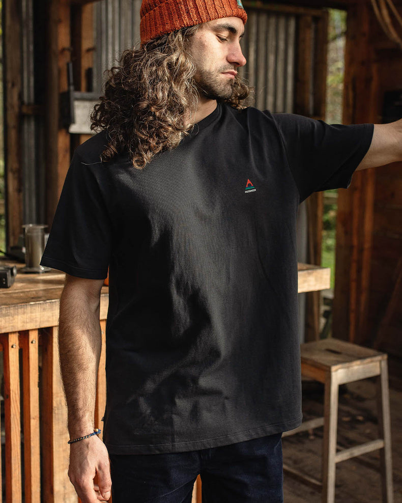 Passenger Classic Logo Recycled Cotton T-Shirt Black