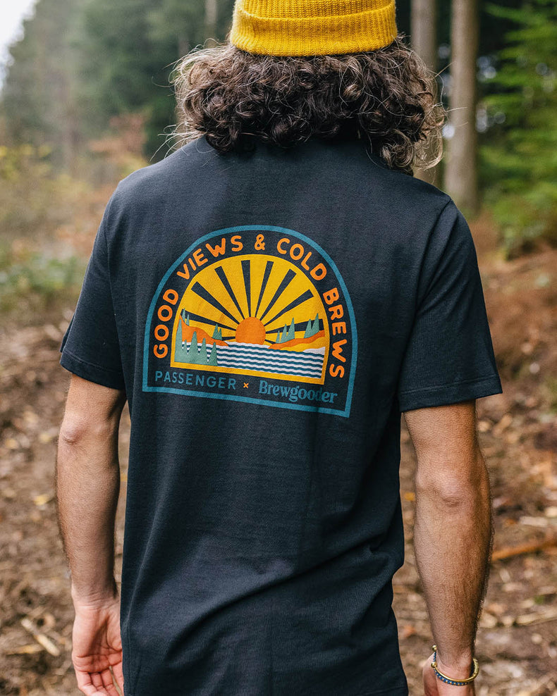 Passenger Brews & Views T-Shirt Passenger X Brewgooder Black