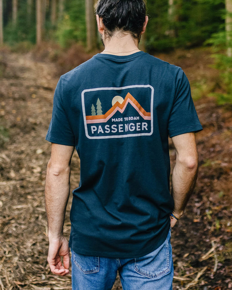 Passenger Made To Roam Recycled Cotton T-Shirt Deep Navy