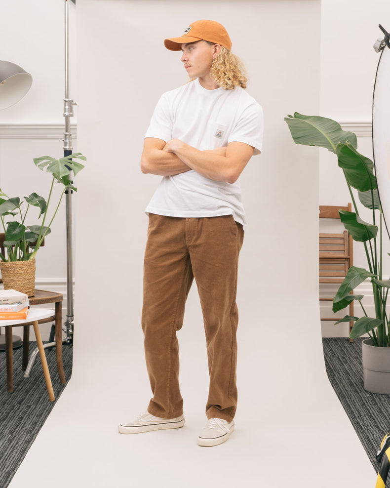 Passenger Heritage Recycled Cotton Pocket T-Shirt White