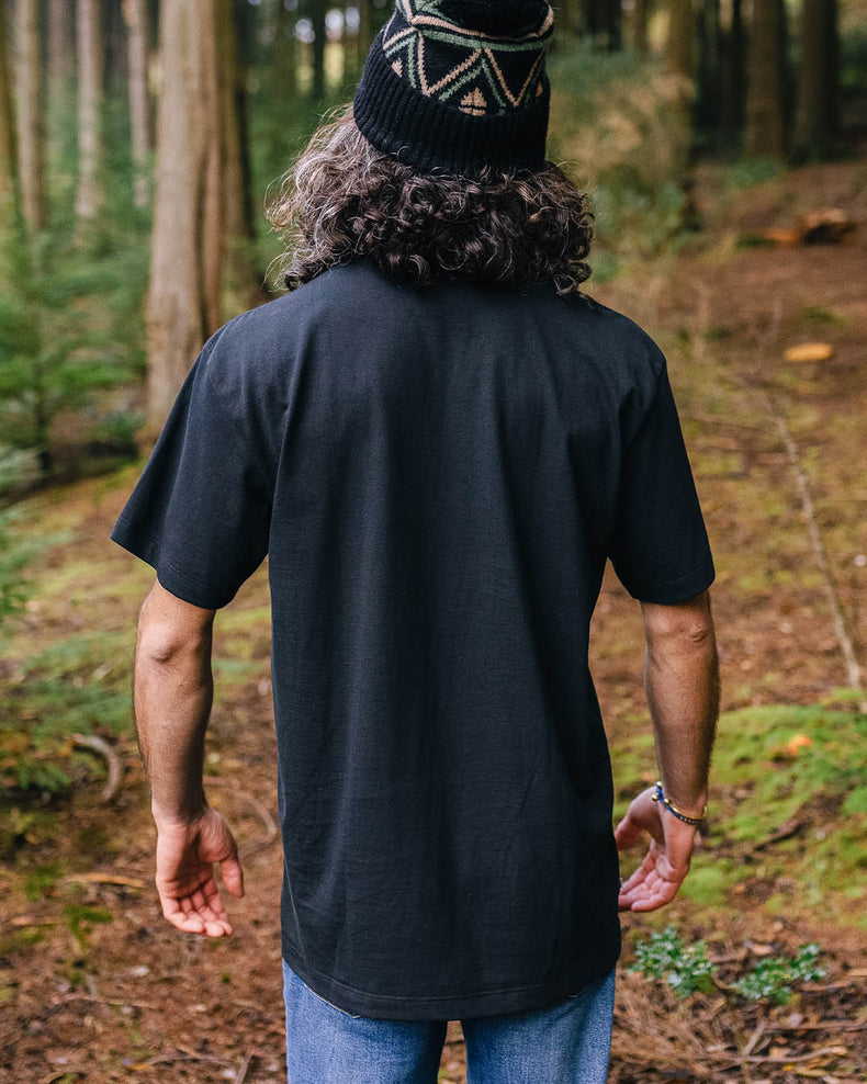 Passenger Heritage Recycled Cotton Pocket T-Shirt Black