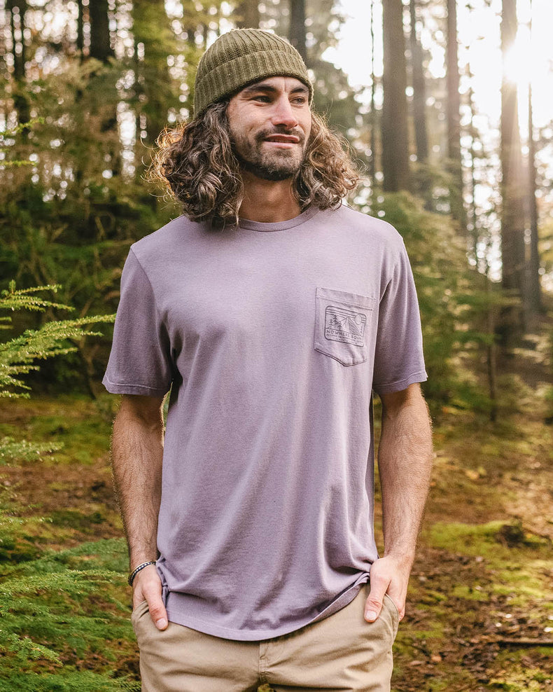 Passenger Nowhere Bound Pocket T-Shirt Dusty Lilac