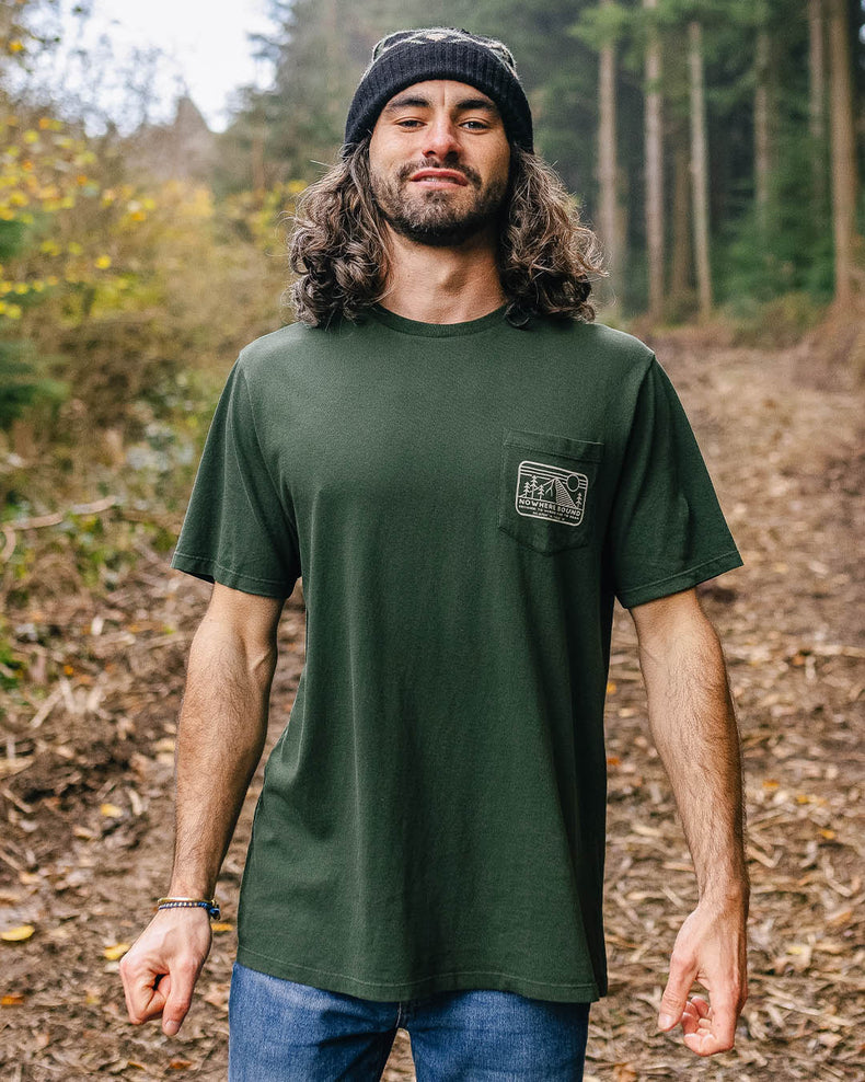 Passenger Nowhere Bound Pocket T-Shirt Fir Tree