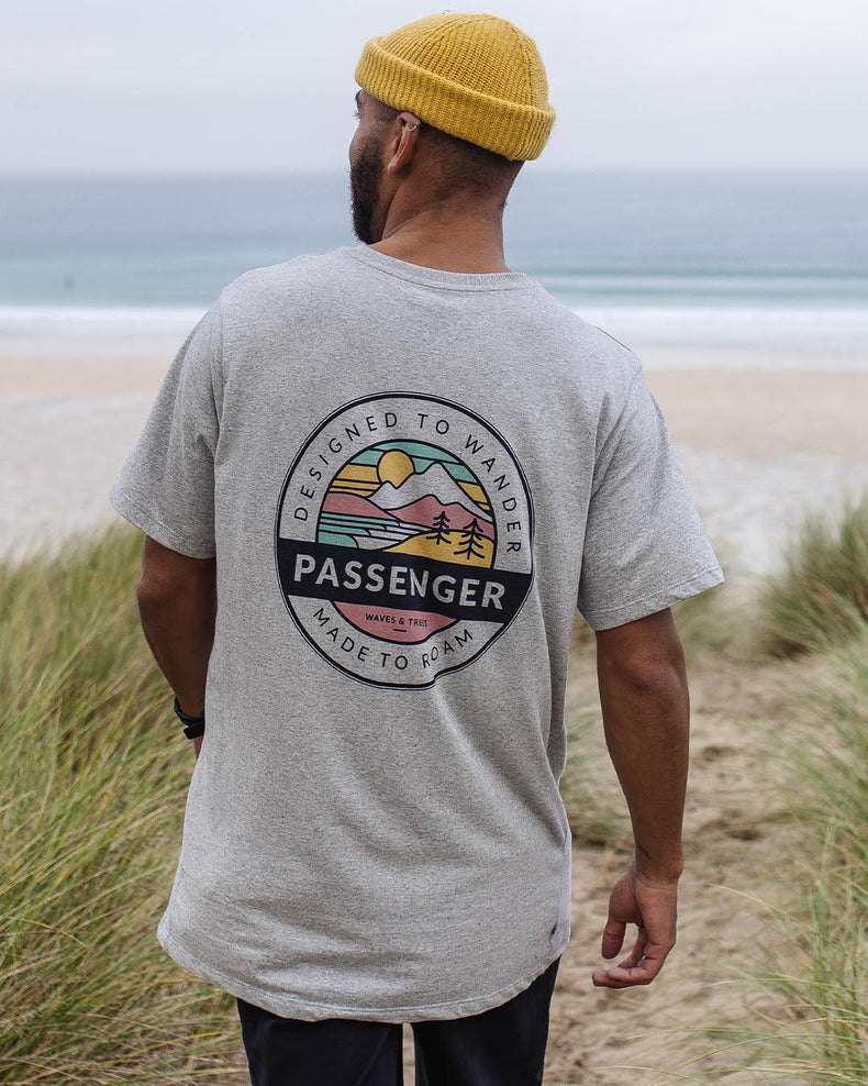Passenger Odyssey Recycled Cotton T-Shirt Grey Marl