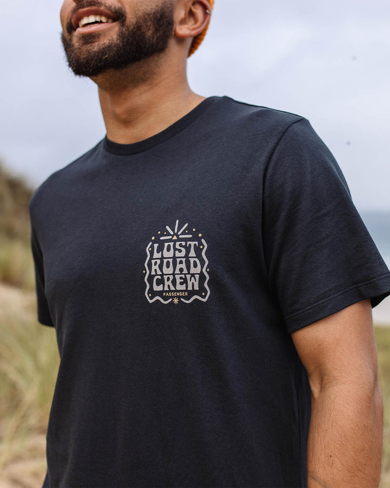 Passenger Lost Road Recycled Cotton T-Shirt Black