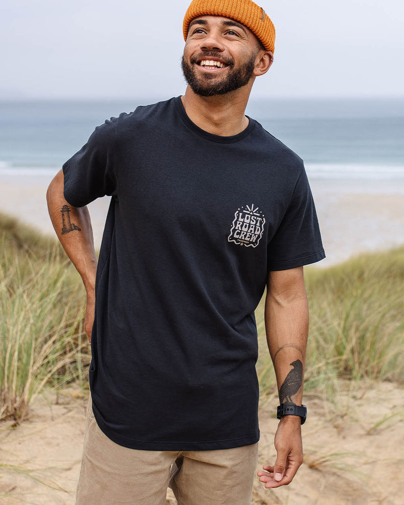 Passenger Lost Road Recycled Cotton T-Shirt Black