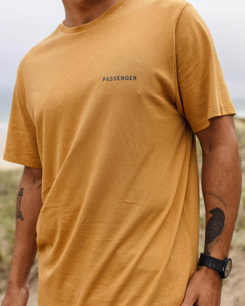 Passenger Made To Roam Recycled Cotton T-Shirt Dusty Ochre
