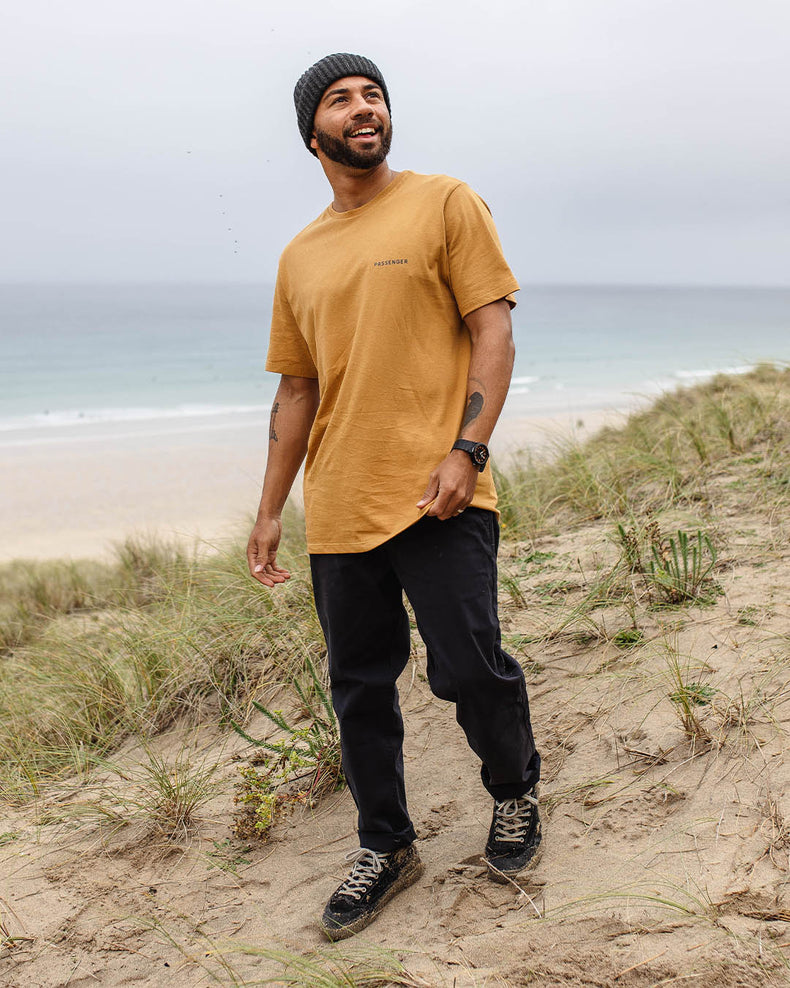 Passenger Made To Roam Recycled Cotton T-Shirt Dusty Ochre