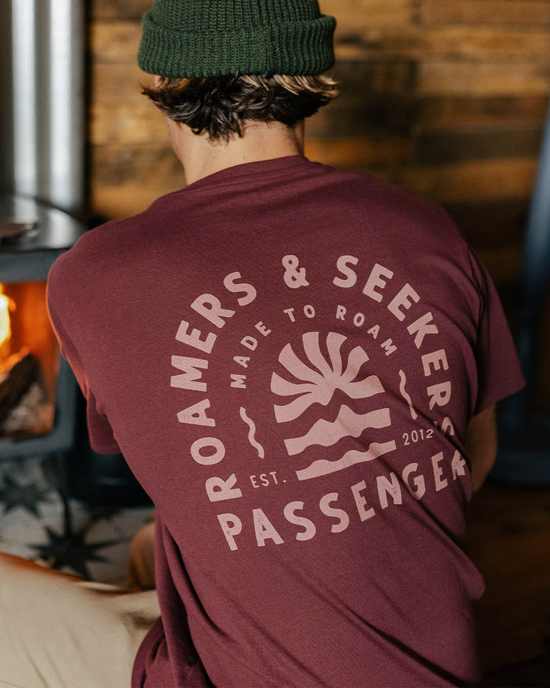 Passenger Evenfall Recycled Cotton T-Shirt Wine