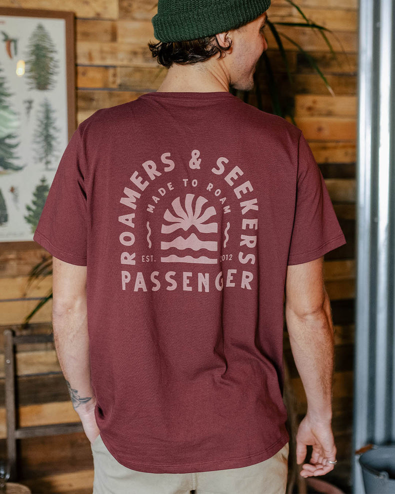 Passenger Evenfall Recycled Cotton T-Shirt Wine