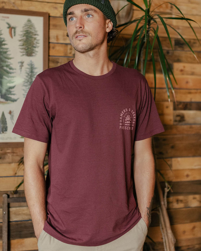 Passenger Evenfall Recycled Cotton T-Shirt Wine