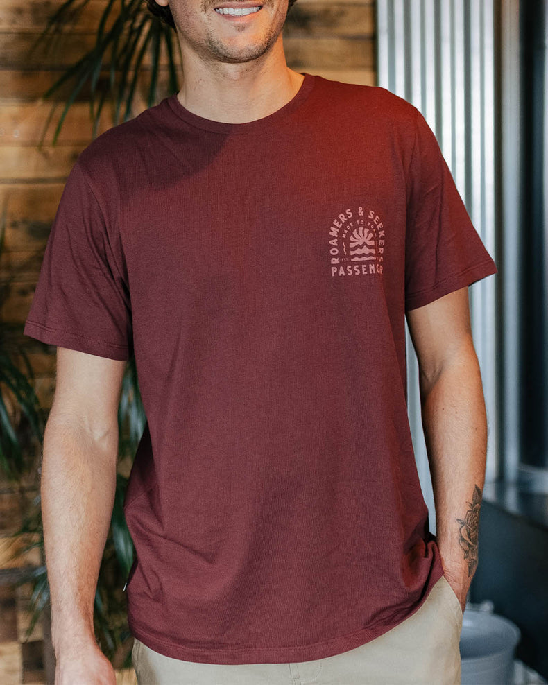 Passenger Evenfall Recycled Cotton T-Shirt Wine