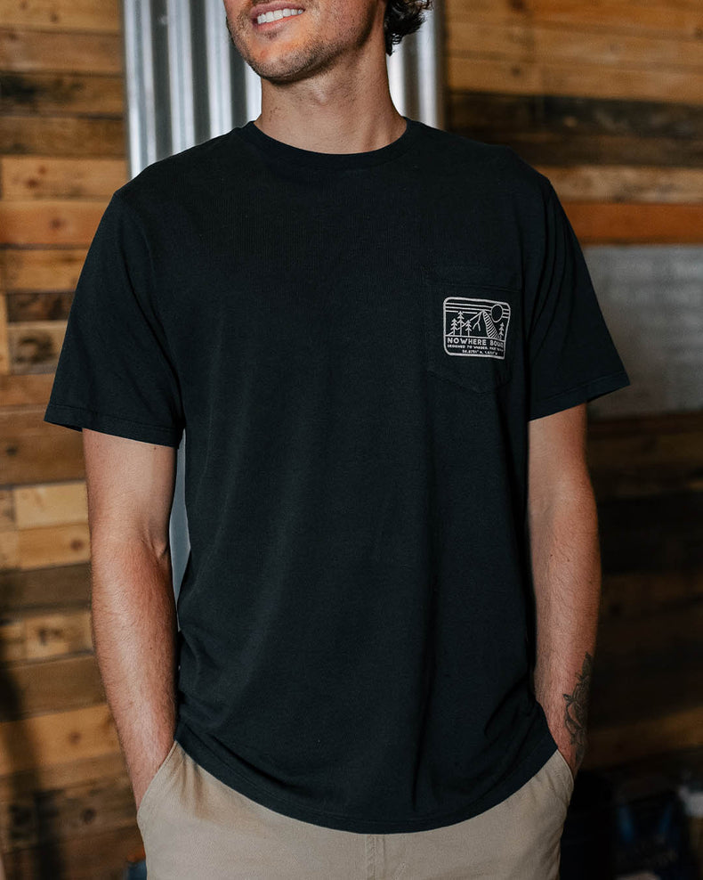 Passenger Nowhere Bound Pocket T-Shirt Black