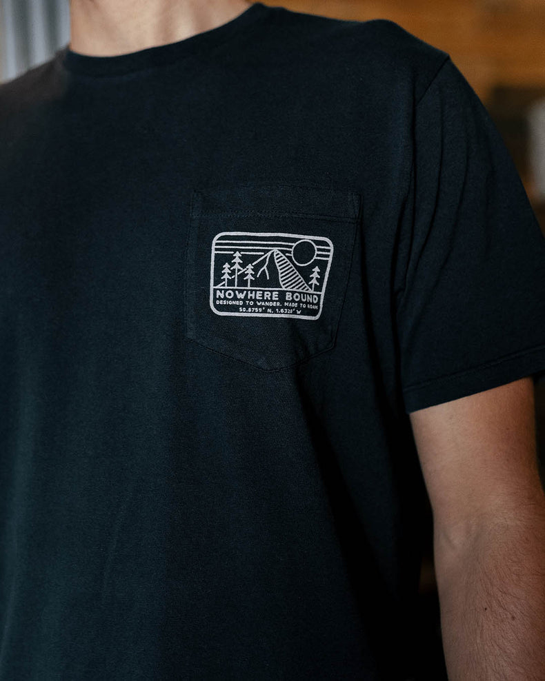 Passenger Nowhere Bound Pocket T-Shirt Black