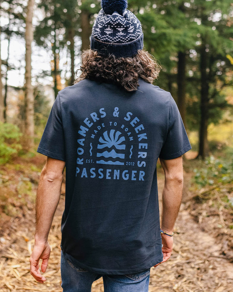 Passenger Evenfall Recycled Cotton T-Shirt Deep Navy