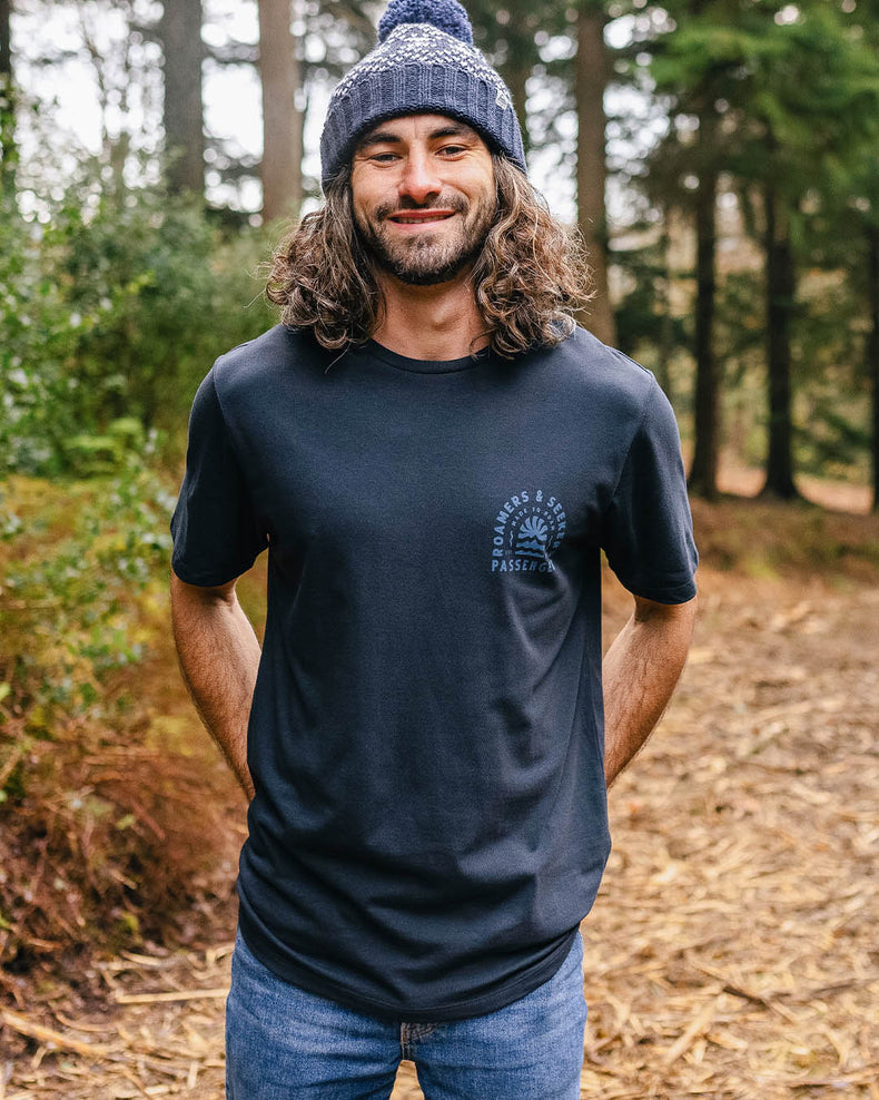Passenger Evenfall Recycled Cotton T-Shirt Deep Navy