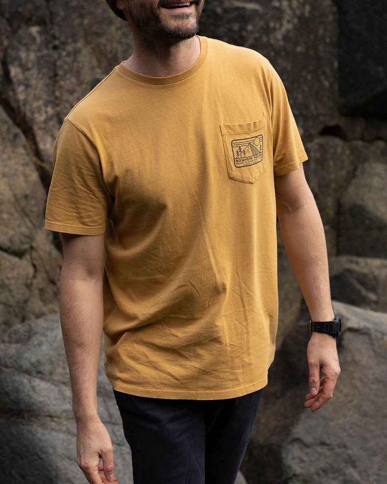 Passenger Nowhere Bound Pocket T-Shirt Dusty Ochre