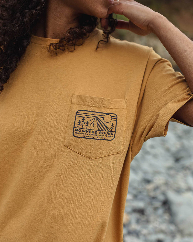 Passenger Nowhere Bound Pocket T-Shirt Dusty Ochre