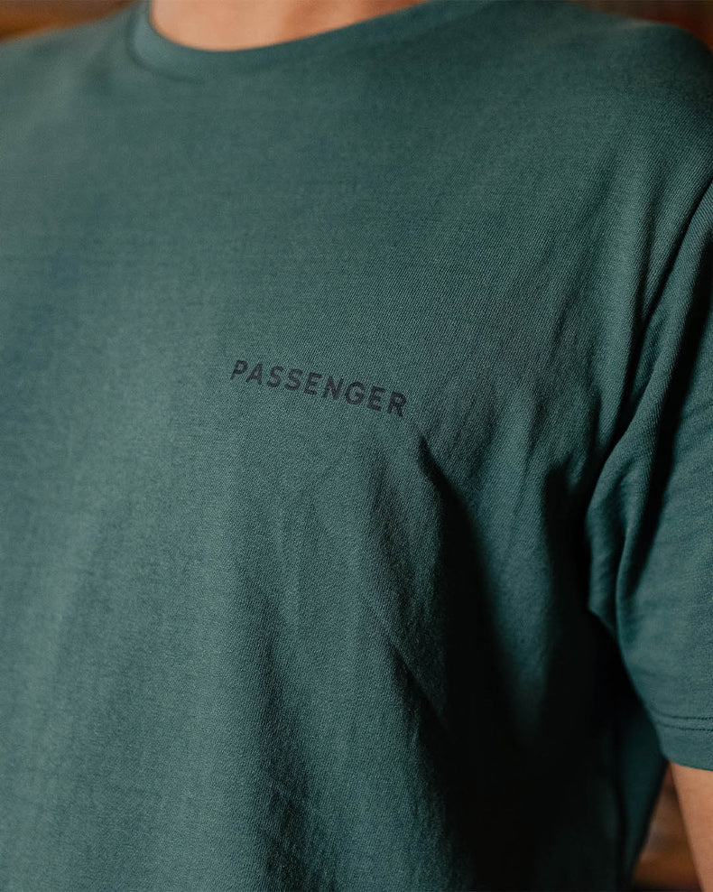Passenger Made To Roam Recycled Cotton T-Shirt Deep Ocean