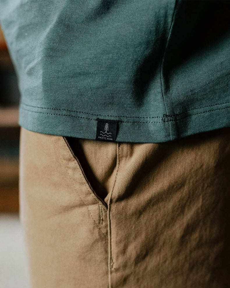 Passenger Made To Roam Recycled Cotton T-Shirt Deep Ocean