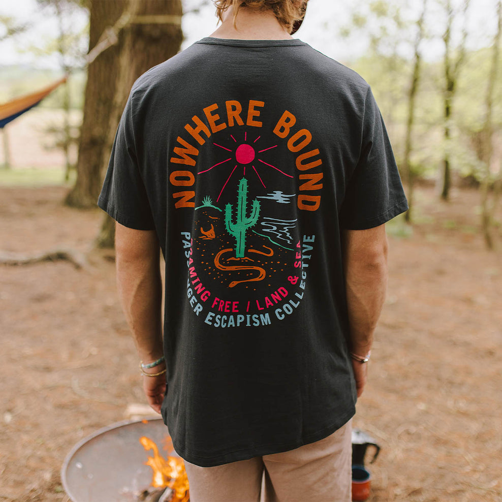 Passenger Land & Sea Recycled Cotton T-Shirt Black