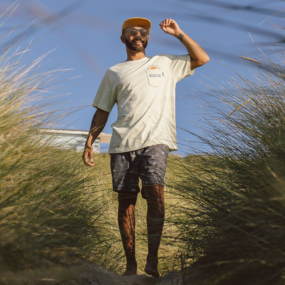 Passenger Horizon Recycled Cotton Pocket T-Shirt Tender Greens