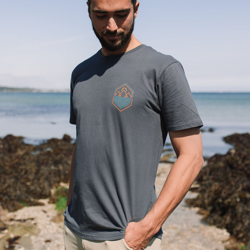 Passenger Guided Recycled Cotton T-Shirt Faded Black