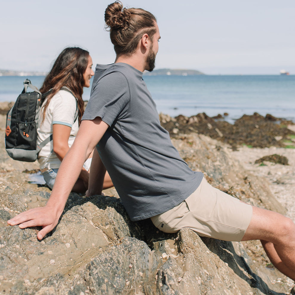 Passenger Guided Recycled Cotton T-Shirt Faded Black