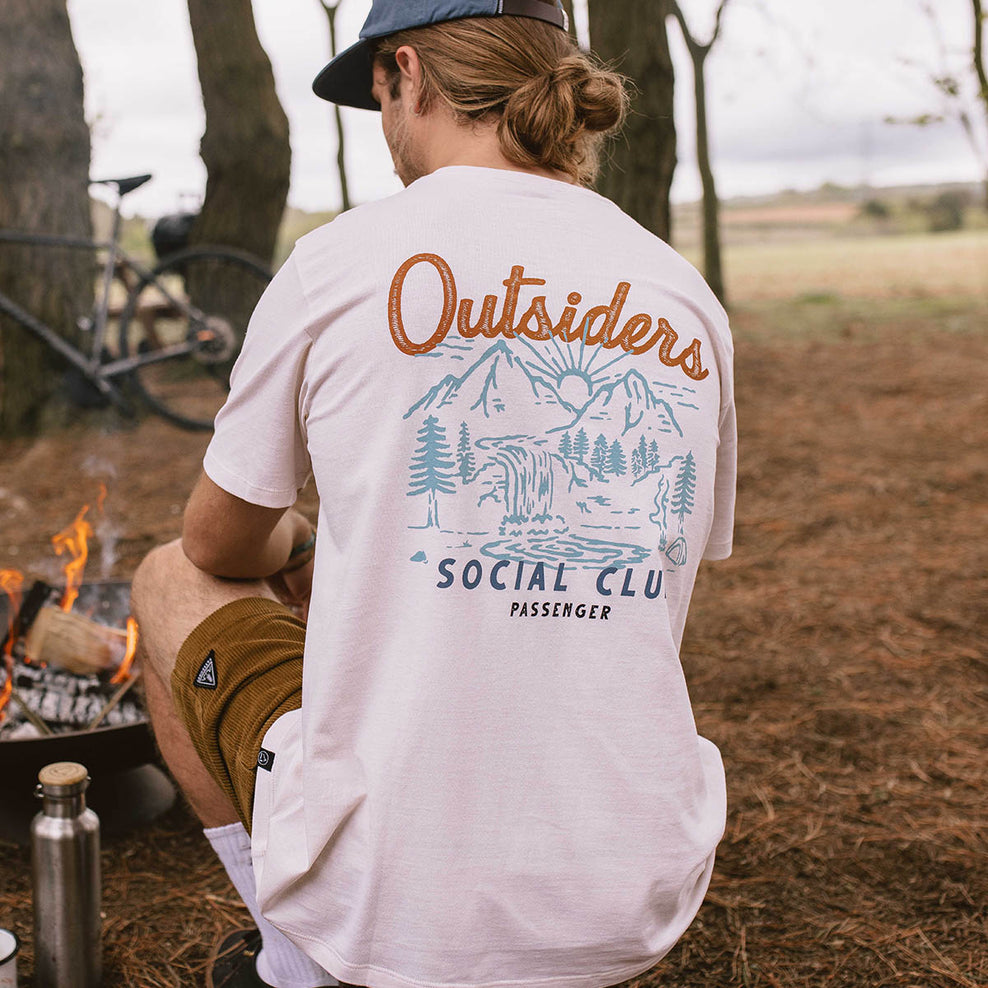 Passenger Social Club Recycled Cotton T-Shirt Birch