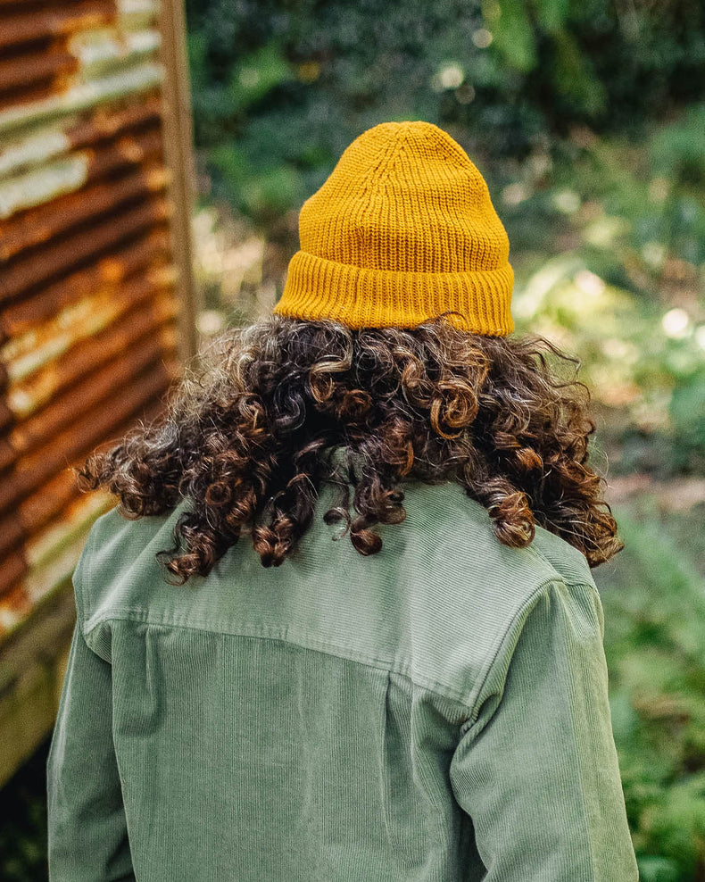 Passenger's Compass Recycled Beanie Mustard Yellow